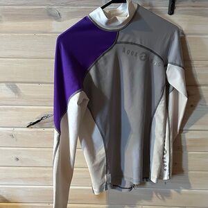 Aqua Lung Women's Purple and Gray Long Sleeve Top